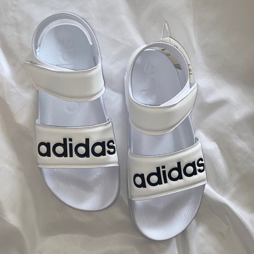 Adidas white sandals